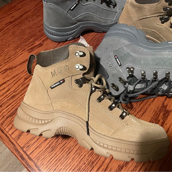 Men’s work boots with steel toe  leather boots high quality comfortable boots - Picture 11 of 13